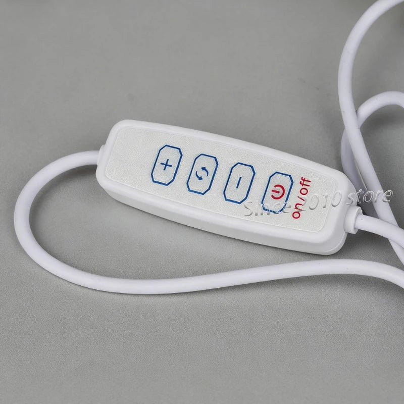 contrôleur luminosité usb blanc noir boutons ajustement adhésif câble 2m moderne compact on off