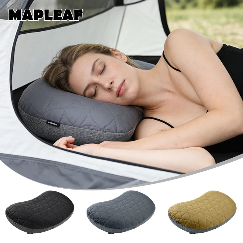 coussin gonflable gris quilted confortable ergonomique valve gonflage anti fuite couverture amovible lavableRANDO voyage
