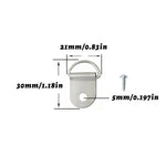 anneaux suspension cadres moderne argent doré noir rotation 180 vis électroplaqués solides durables