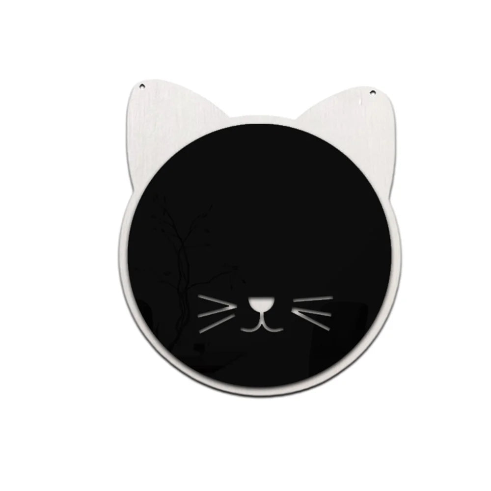 miroirs adhésifs modernes animal chambre enfant blanc doré vert noir minimaliste