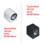 applique murale led moderne noir blanc 80x80 150x80 flux 249 2000 lumens.gca
