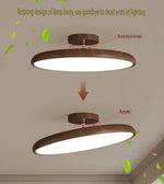 lampe led moderne minimaliste rond fer marron vert beige variable sans télécommande