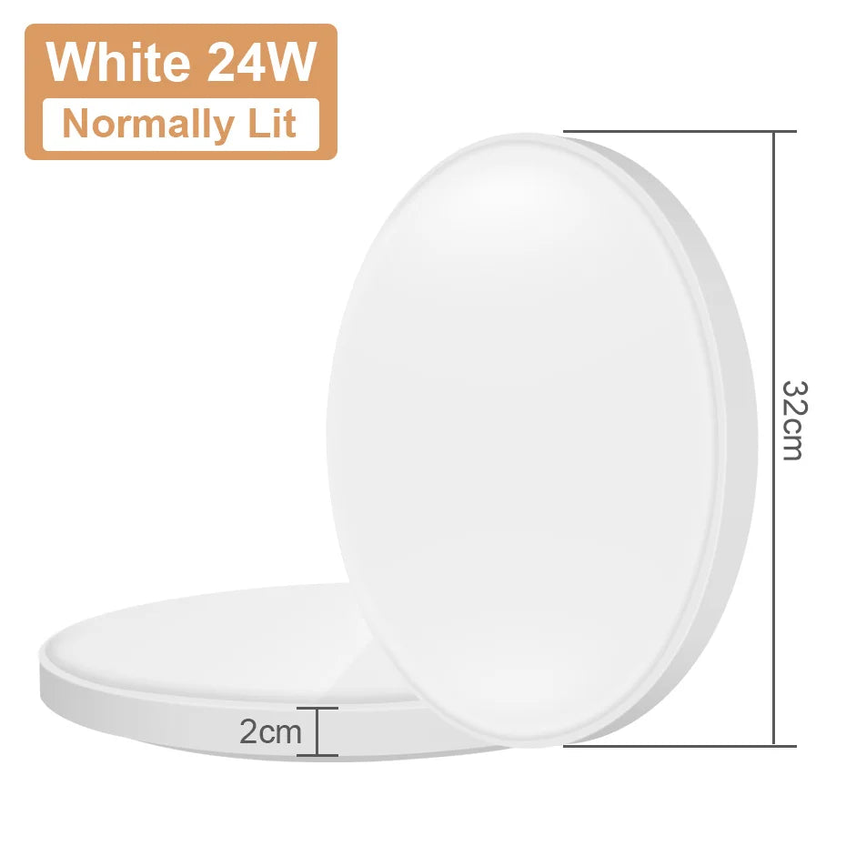 Lampe LED plafonnier moderne 220V 249 2000 flux lumineux blanc radar étanche IP55