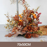 décoration événement mariage arc floral composition feuilles branches rustique automnale