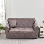housse canapé marron clair texture grunge moderne polyester solide accueil single double four