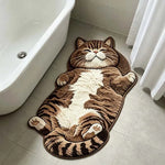 tapis forme lapin moderne doux marron clair blanc antidérapant salon chambre
