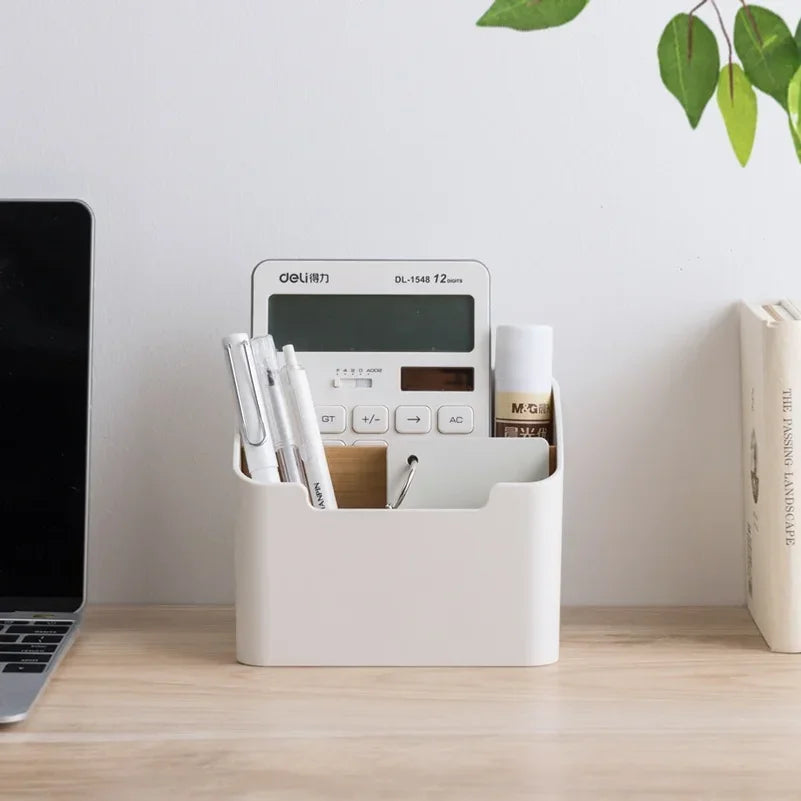 boîte rangement blanc moderne télécommandes lunettes maquillage smartphone cosmétiques organizer plastique rechargeable