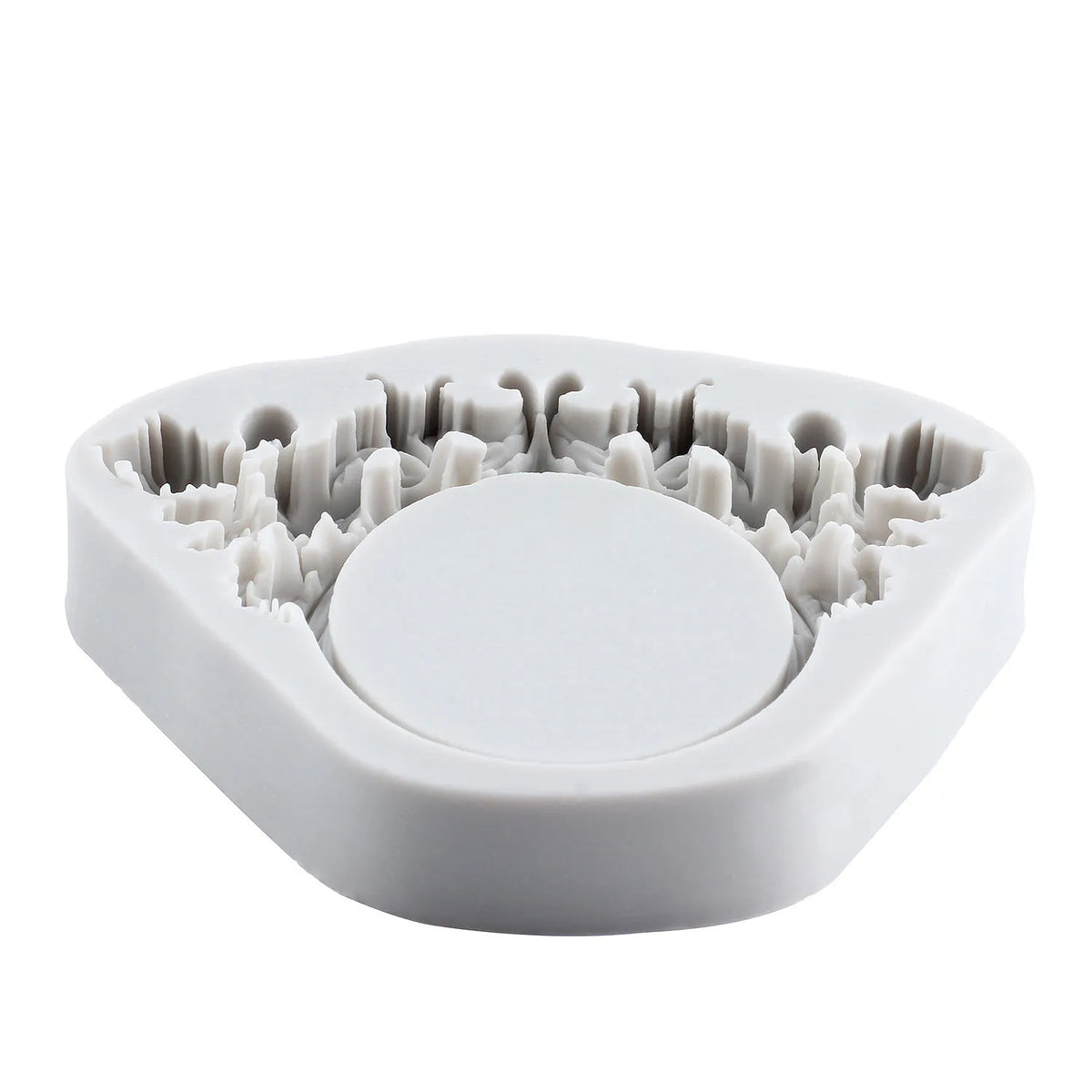 Support bijoux silicone ornements floraux classique décoration gâteau cupcake artisanal blanc respectueux environnement