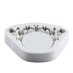 Support bijoux silicone ornements floraux classique décoration gâteau cupcake artisanal blanc respectueux environnement