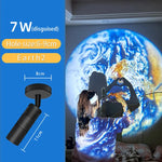 lampe projection lune moderne éclairage blanc gris éclairage intérieur plafonnier led opacité chambre salon