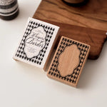 tampons bois floral géométrique vintage décoration créative scrapbooking outils décoratifs DIY étiquettes journaux