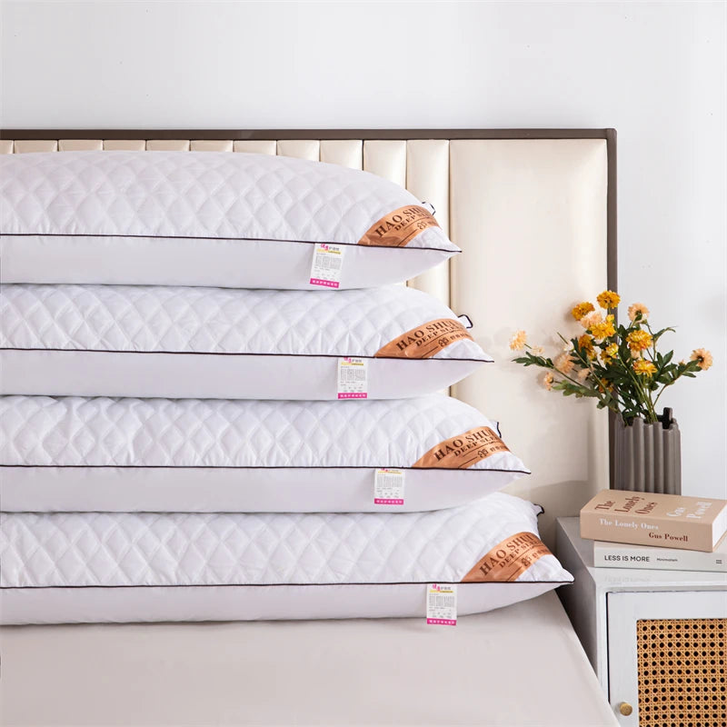 oreillers blancs quiltés motifs géométriques modernes 48x100cm 48x120cm 48x150cm 48x180cm
