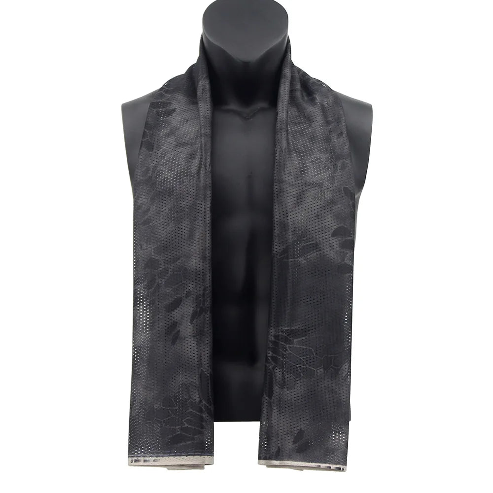 écharpe camouflage vert beige noir homme printemps été automne hiver