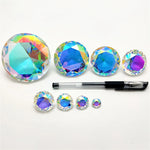 presse papier diamant artificiel multicolore facettes brillantes support métallique moderne décoration occasion fête anniversaire