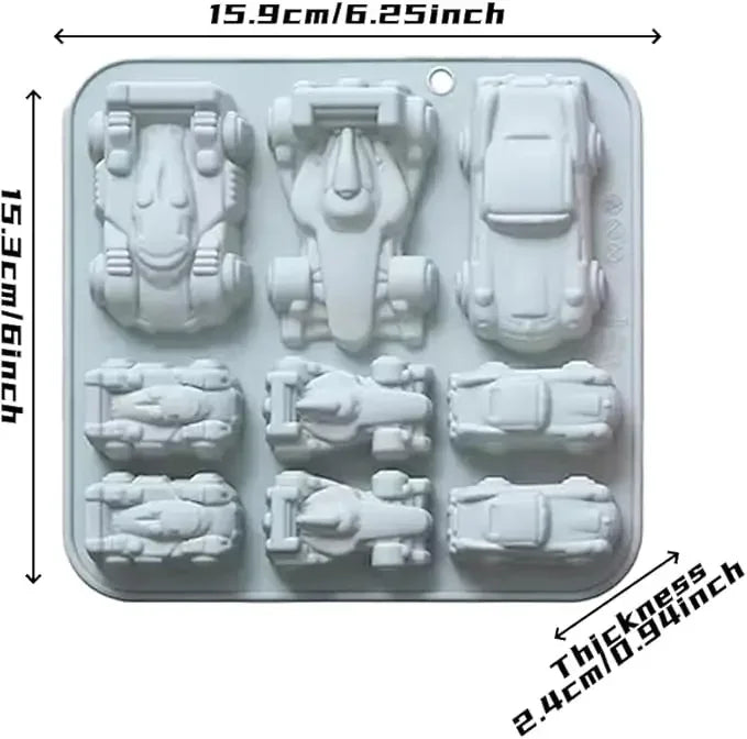 moules gâteau silicone tracteurs rose bleu modernes facilement nettoyables sans odeur déformable respectueux environnementOpaque