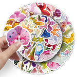 autocollants fleurs décoratifs scintillants adhésifs variés couleurs brillantes plantes réfrigérateur scrapbook