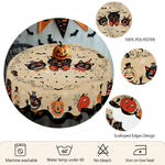 nappe halloween citrouille chat noir festive imperméable machine réutilisable extérieur mariage fête