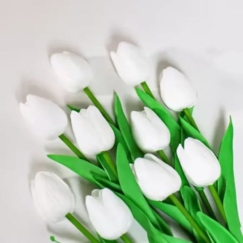bouquet tulipes artificielles réalistes fleurs latex décoration maison mariage fête anniversaire intérieur