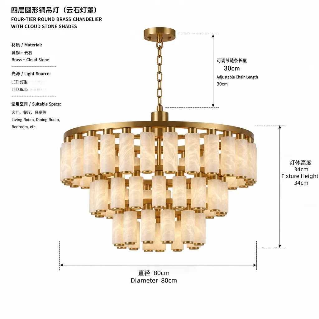 suspension lumineuse moderne élégante marbre doré lumière chaude 3000K salle manger salon
