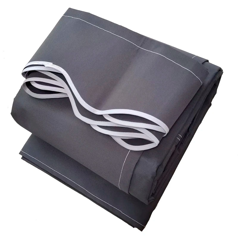 toile gris uni impermeable moderne clips fixation 2m 5m 3m 5m 4m 3m 8m