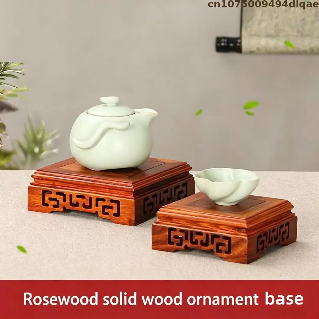 base bois décorative marron clair classique rayures naturelles support présentation maison variante taille multiple