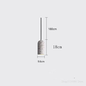Suspension lumineuse moderne pierre bleue noire rose blanc 180cm haute E27