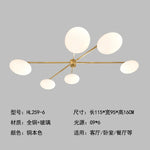 applique murale moderne dorée sphères translucides led touchette interrupteur blanc chambre salon