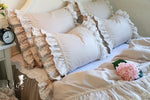 Parure de lit coton dentelle noir Queen