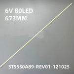 ruban led blanc 673mm adhésif moderne certification sts550a89 rev01 6v connecteur chaque extrémité