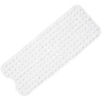 tapis bain antidérapant pvc moderne bleu gris blanc transparent trou texturé adhésif salle bain