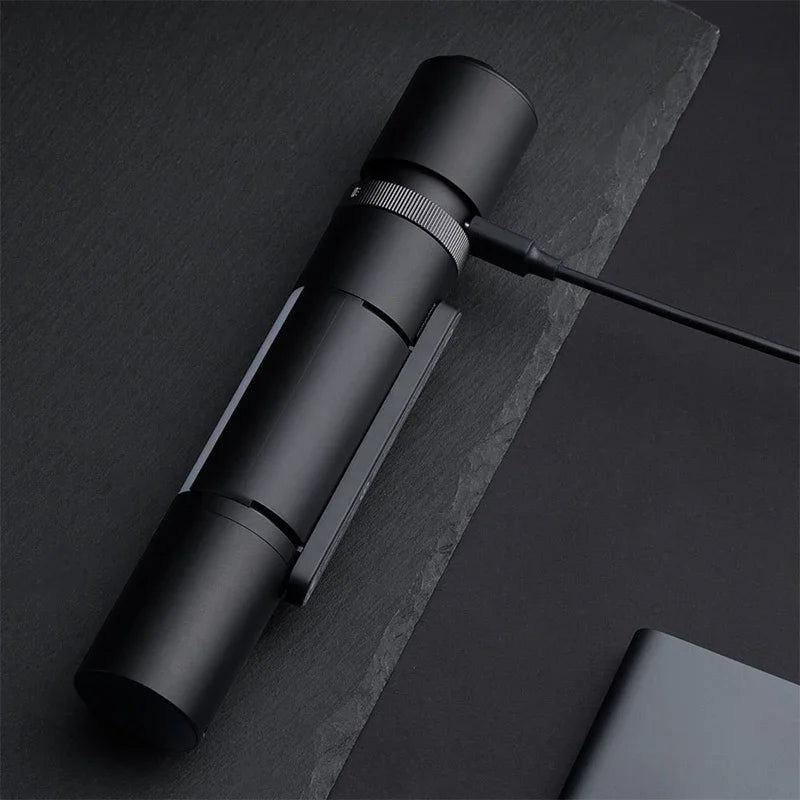 lampe torche multifonctionnelle rechargeable 1000 lumens coupe ceinture sécurité éclairage intense modes puissance variés
