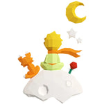 figurine papier little prince polygones geometriques artisanal origami accessoires enfants decoration chambre fantaisie sciencefiction