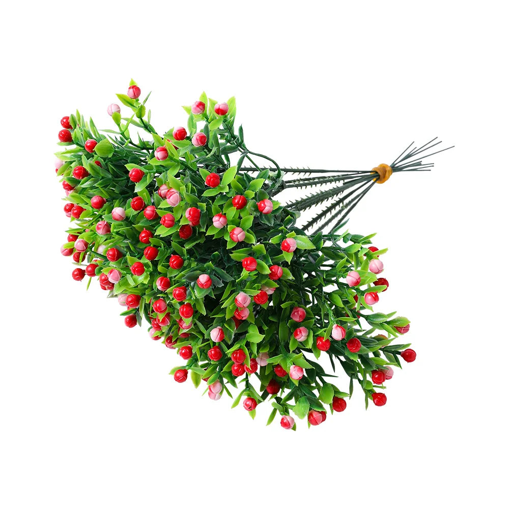 bouquet artificiel fleurs feuilles modernes minimaliste extérieur intérieur décoration anniversaire 22cm