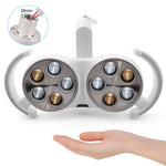 lampe dentaire led sans ombre réglable moderne blanc six sources lumineuses