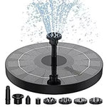fontaine solaire moderne panneau noir texture solaire adhésif pompe eau amovible batterie diffuseurs bague