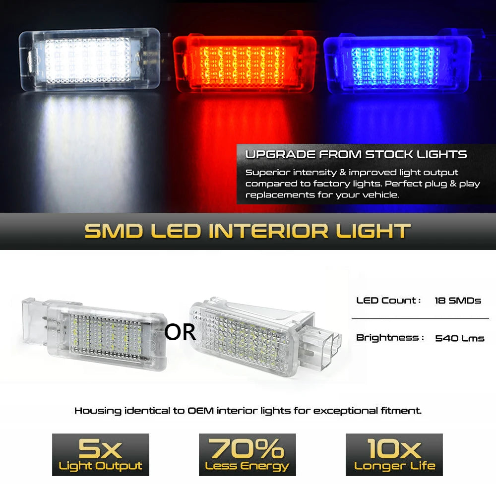 ampoules led xénon blanc rouge bleu moderne compact skoda superb octavia fabia rapid skalua