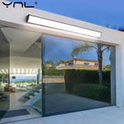 applique murale led rectangle argent noir moderne minimaliste 55cm 80cm 100cm 120cm 145cm ip65