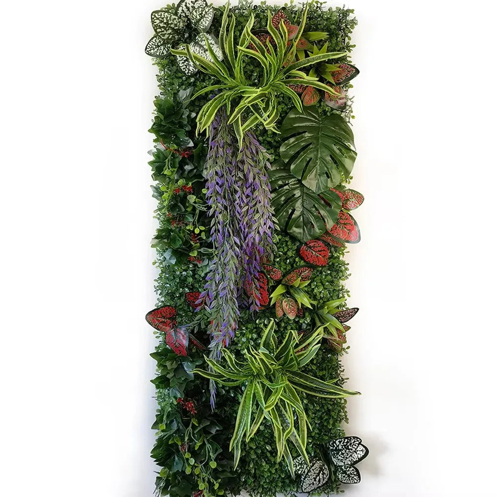 mur végétal artificiel feuillage dense plante décorative jardin extérieur intérieur décoration murale moderne vert