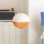 lampe suspendue moderne blanc orange 30x30cm led câble salon chambreôtel