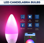 ampoule led wifi zigbee e14 blanc rose jaune multicolore forme bougie moderne smart