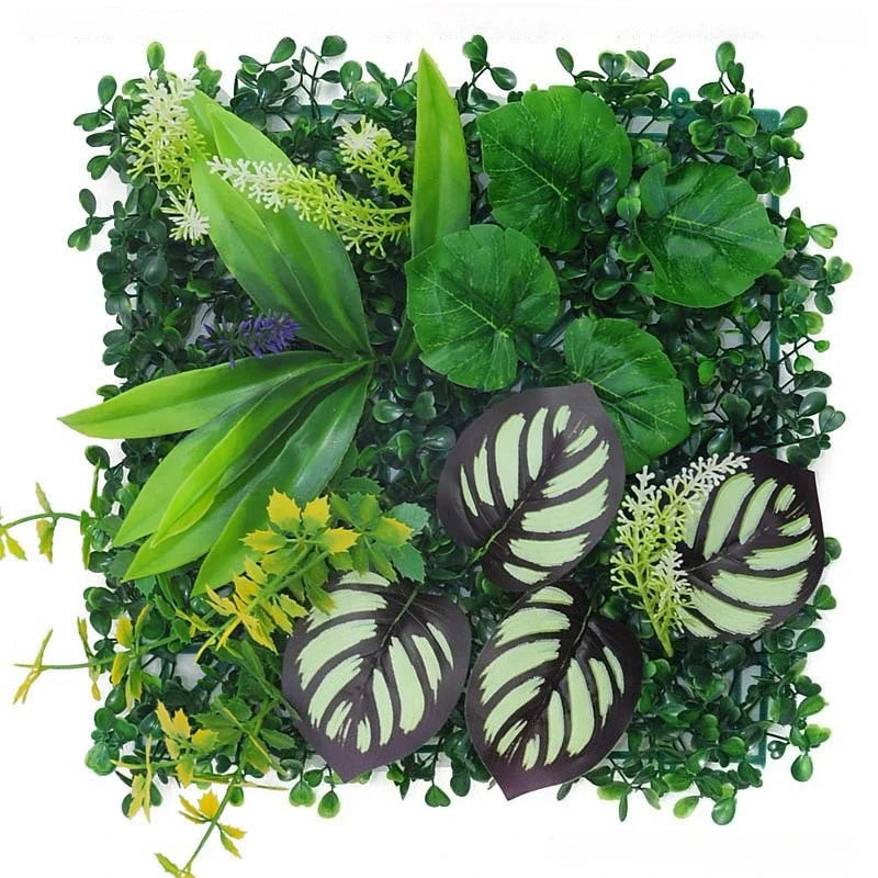 décoration murale artificielle feuilles fleurs moderne extérieure intérieure verte naturelle