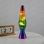 Effet de lave colorée dans une lampe décorative