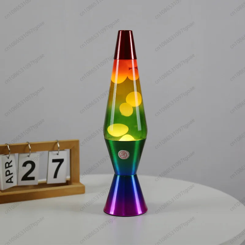 Effet de lave colorée dans une lampe décorative