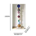 boules décoratives métal bleu vert rouge moderne tringle fixations intérieur anniversaire