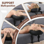 massage tête réglable lit table maison noir marron similicuir mousse mémoire forme moderne minimaliste