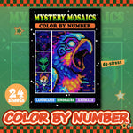 puzzle coloriage numero pixel art moderne multicolore instructions incluses 24 feuilles numérotées