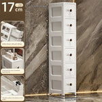 meuble rangement blanc moderne tiroirs transparents rayures diagonales noires pliable porte bouteilles cosmétiques
