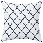 lot housses coussin géométriques bleu marine canapé salon chambre moderne