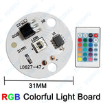 panneau led rgb 3w 38mm télécommande dégradé couleur diy lampe bois hêtre éclairage scène