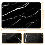 tapis protection plaque cuisson silicone respectueux environnement noir motif géométrique moderne 78cm 52cm